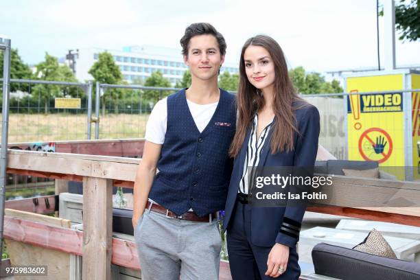 German actress Luise Befort and German actor Tim Oliver Schultz during the nominees announcement of the German Play Award 2018 at...