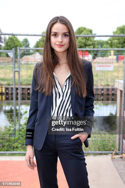 German actress Luise Befort during the nominees announcement of the German Play Award 2018 at Kornversuchsspeicher on June 15, 2018 in Berlin,...