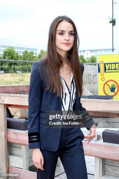 German actress Luise Befort during the nominees announcement of the German Play Award 2018 at Kornversuchsspeicher on June 15, 2018 in Berlin,...