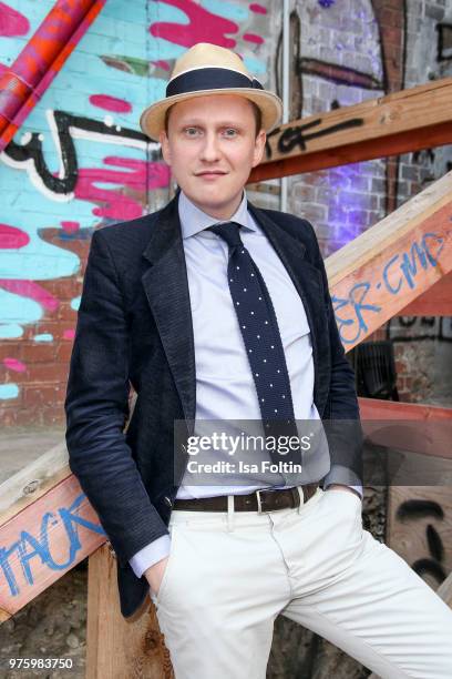 Jan-Henrik M. Scheper-Stuke during the nominees announcement of the German Play Award 2018 at Kornversuchsspeicher on June 15, 2018 in Berlin,...