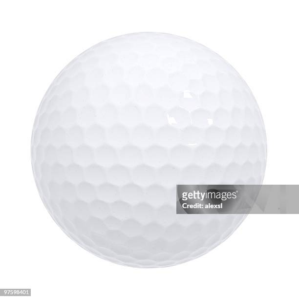 golf ball isolated - golf ball stock pictures, royalty-free photos & images