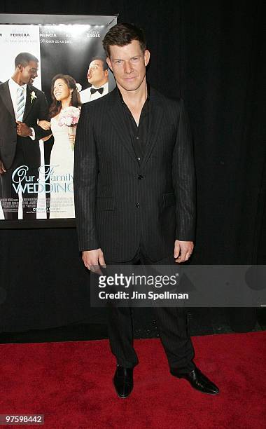 Actor Eric Mabius attends the premiere of "Our Family Wedding at AMC Loews Lincoln Square 13 theater on March 9, 2010 in New York City.