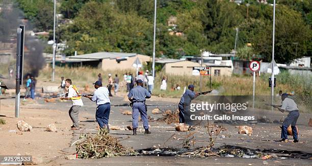 Protests over poor service delivery by Mamelodi residents turned violent on March 9, 2010 when protesting residents burnt tyres and other items and...