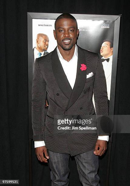 Actor Lance Gross attends the premiere of "Our Family Wedding at AMC Loews Lincoln Square 13 theater on March 9, 2010 in New York City.