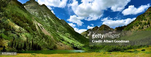 _amg8659maroonbells - maroon bells summer stock pictures, royalty-free photos & images