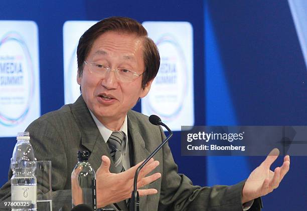 Jonney Shih, chairman of Asustek Computer Inc., speaks at the Abu Dhabi Media Summit in Abu Dhabi, United Arab Emirates on Wednesday, March 10, 2010....