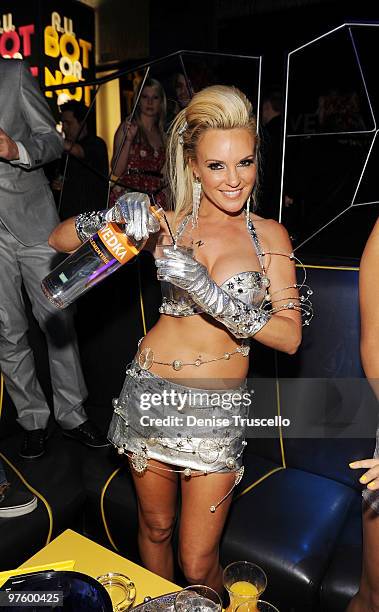 Brigitte Marquette attends the SVEDKA "The Future of Nightlife" party at Moon Nightclub at The Palms Resort & Casino on March 9, 2010 in Las Vegas,...