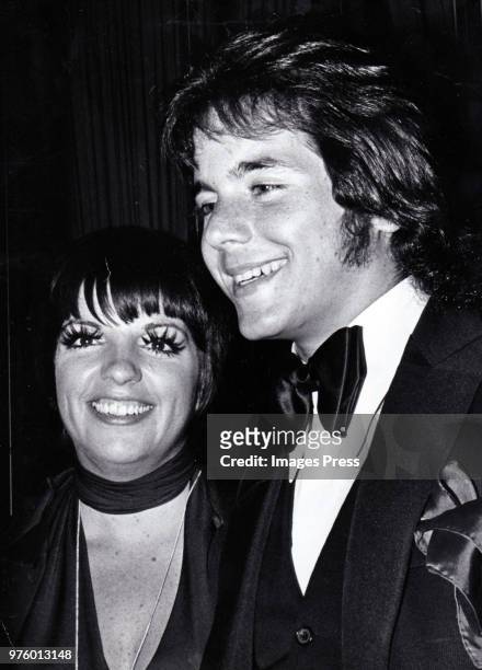 Liza Minnelli and Desi Arnaz Jr at the Academy Awards circa 1972 in Los Angeles.