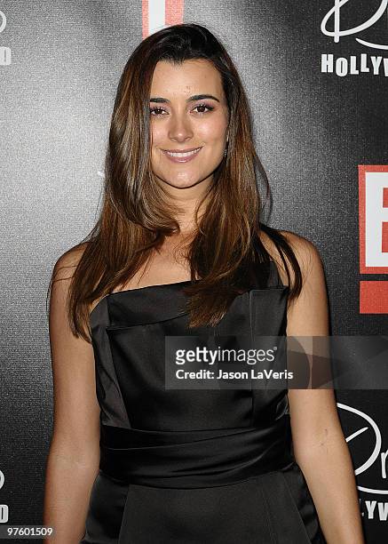 Actress Cote de Pablo attends the E! Oscar viewing and after party at Drai's Hollywood on March 7, 2010 in Hollywood, California.