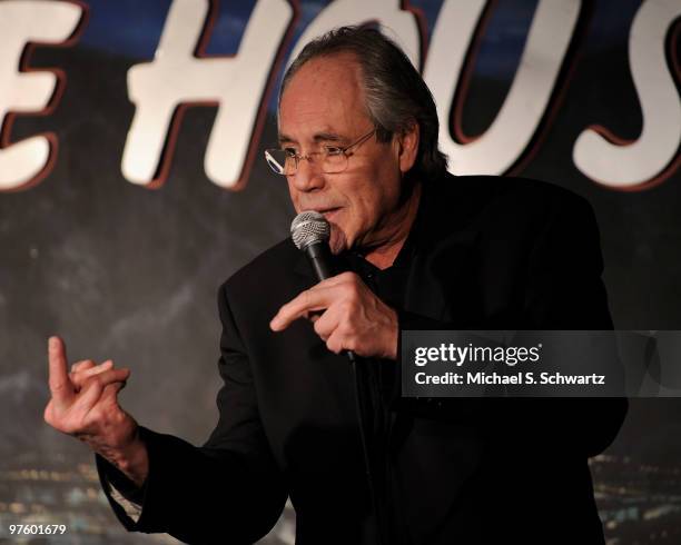 Comedian/actor Robert Klein performs at The Ice House Comedy Club on March 9, 2010 in Pasadena, California.