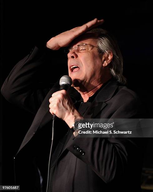 Comedian/actor Robert Klein performs at The Ice House Comedy Club on March 9, 2010 in Pasadena, California.