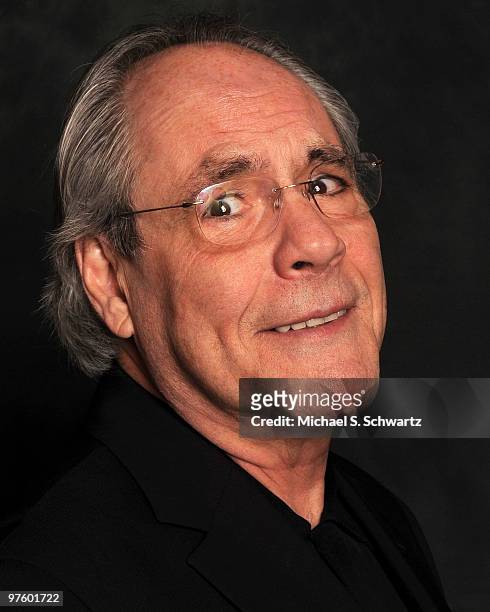 Comedian/actor Robert Klein poses at The Ice House Comedy Club on March 9, 2010 in Pasadena, California.