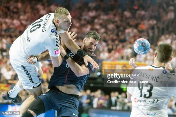 Nordrhein-Westfalen, Köln: 27 May 2018, Germany, Cologne: Handball: Champions League, Paris St. Germain vs Vardar Skopje at the Lanxess Arena: Luka...