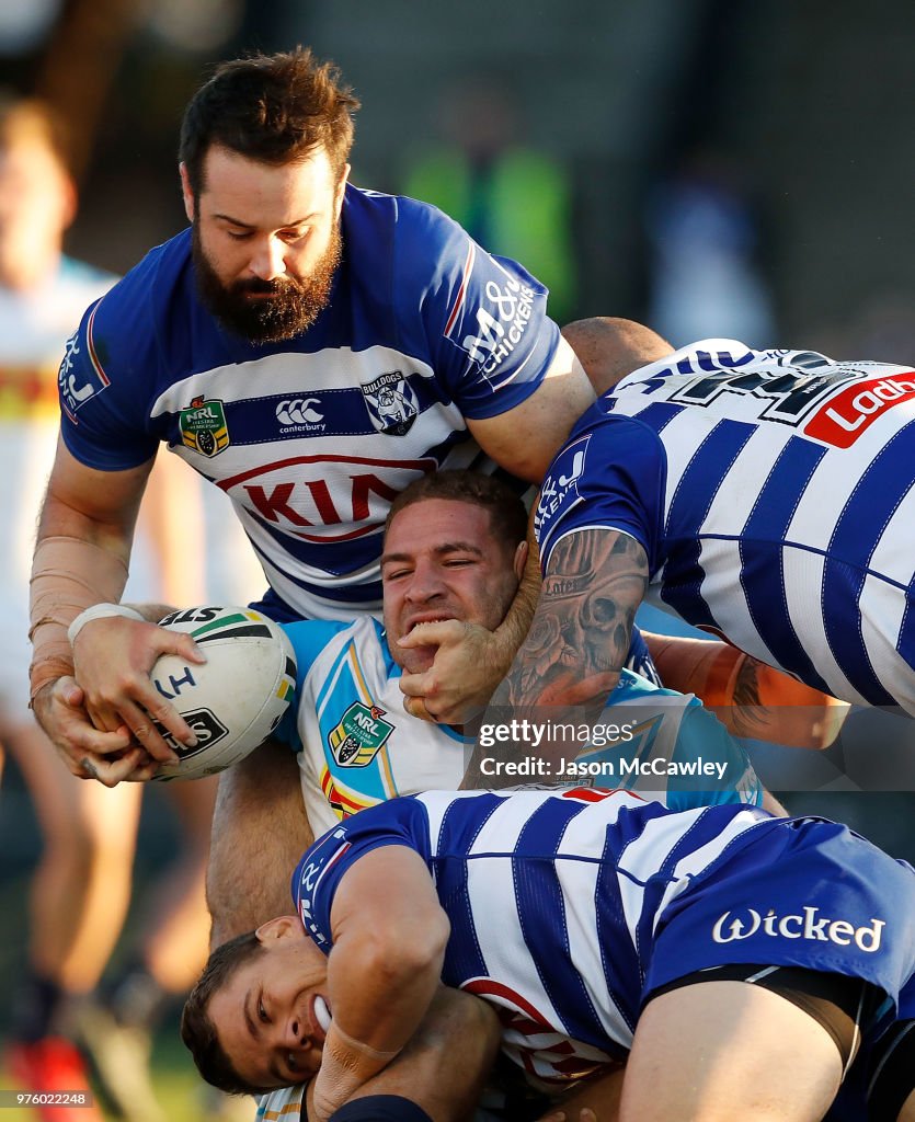 NRL Rd 15 - Bulldogs v Titans