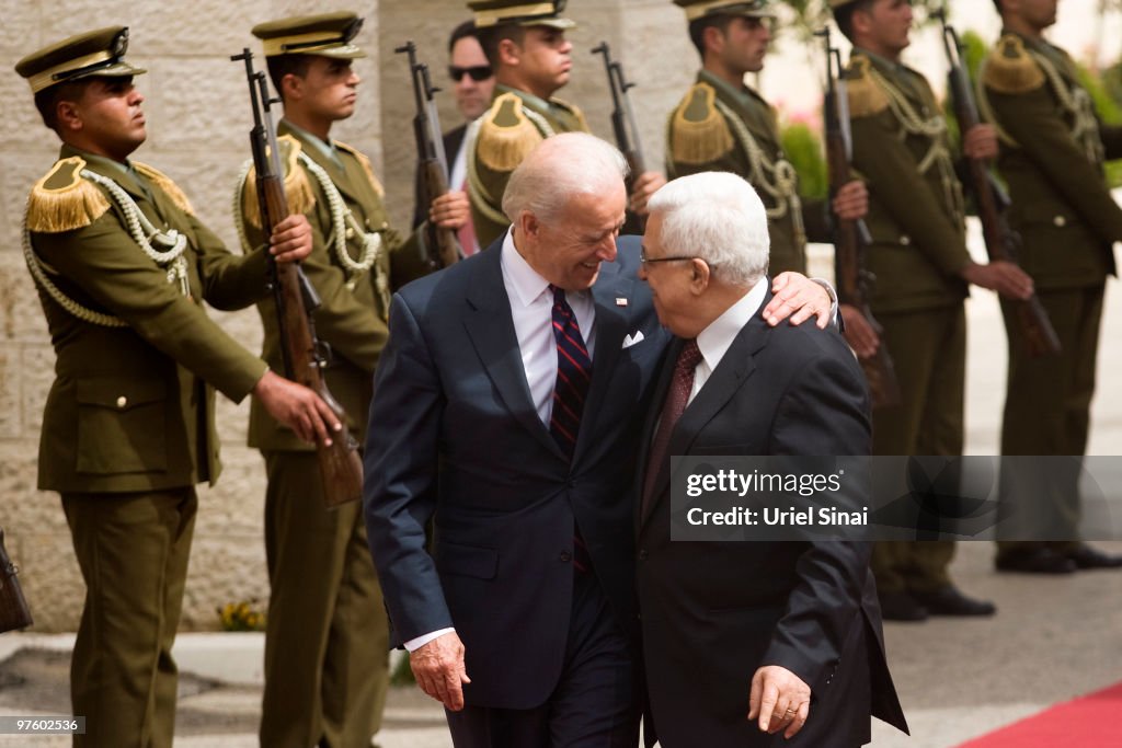 US Vice President Joe Biden Visits West Bank