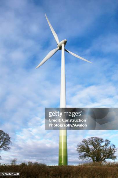Swaffham 2' wind turbine, run by 'Ecotricity', Swaffham, Norfolk, UK.