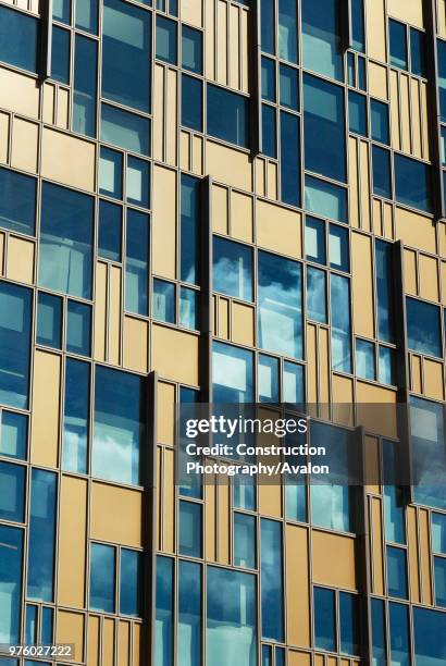 Modern Office buildings forming part of the Greenwich Peninsula Regeneration, South East London, UK.