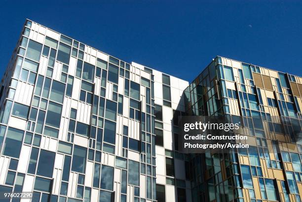 Modern Office buildings forming part of the Greenwich Peninsula Regeneration, South East London, UK.