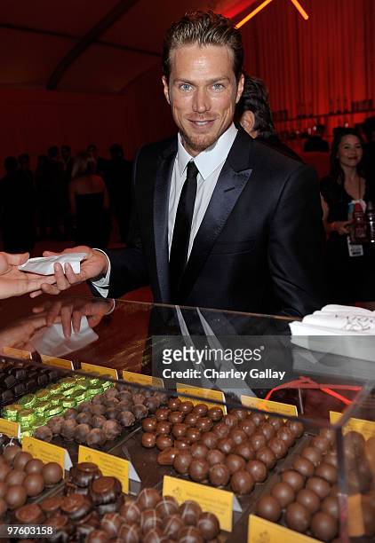 Actor Jason Lewis at Godiva at the 18th Annual Elton John AIDS Foundation Oscar party held at Pacific Design Center on March 7, 2010 in West...