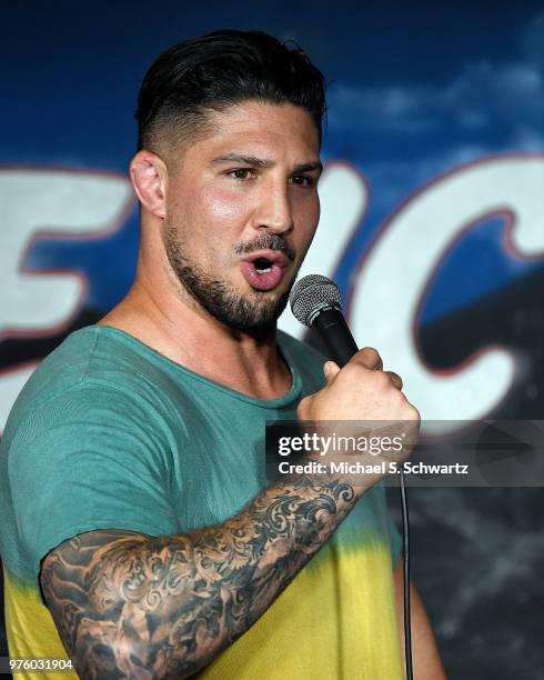 Comedian Brendan Schaub performs during his appearance at The Ice House Comedy Club on June 15, 2018 in Pasadena, California.