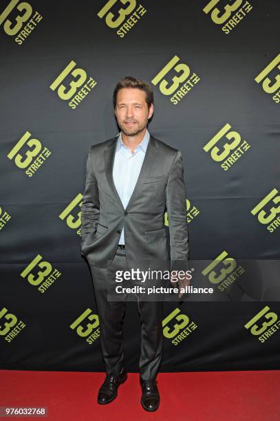 May 2018, Germany, Munich: The Canadian-US-American actor Jason Priestley attends the Germany premiere of the crime series 'Private Eyes'. The Pay TV...