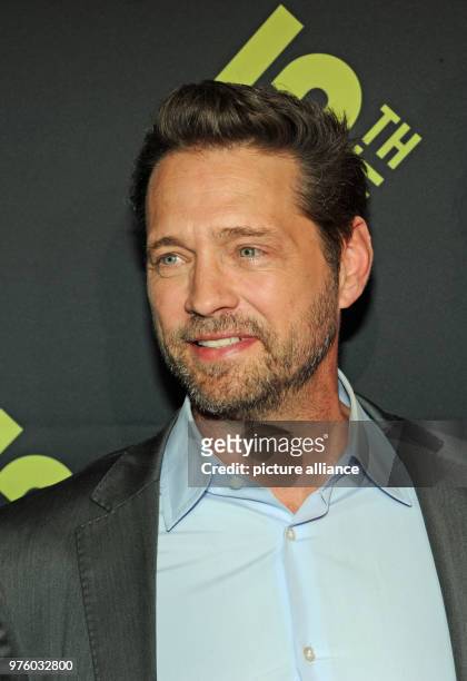 May 2018, Germany, Munich: The Canadian-US-American actor Jason Priestley attends the Germany premiere of the crime series 'Private Eyes'. The Pay TV...
