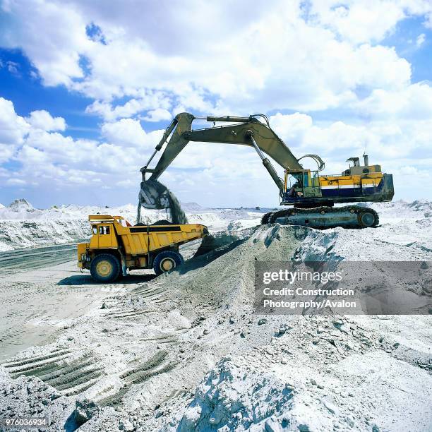 Excavator Loading The Ridgit Excavator Loading Wagon Photos and Premium High Res Pictures - Getty Images