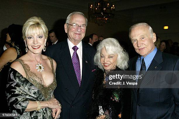 Patricia Kennedy, Lee Iacocca, Lois Aldrin and Buzz Aldrin