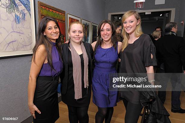 Daniel Spitzer, Francesca Eick, Noelle Esquire and Louise O'Shea attend Bonhams New York "Africa Now" reception in partnership with "Keep a Child...