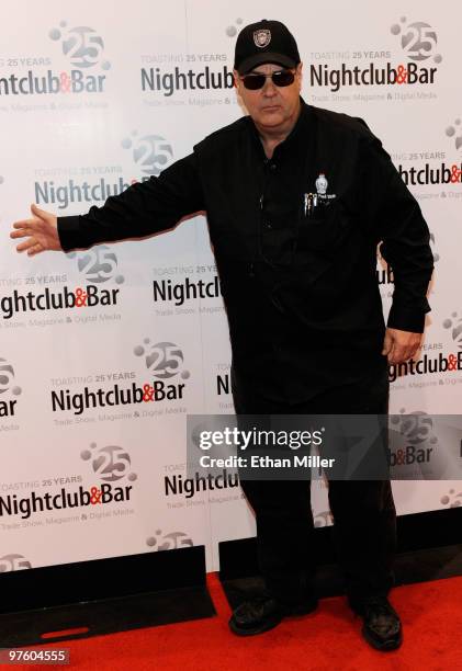 Actor Dan Aykroyd appears at the Nightclub & Bar Convention and Trade Show at the Las Vegas Convention Center March 9, 2010 in Las Vegas, Nevada.