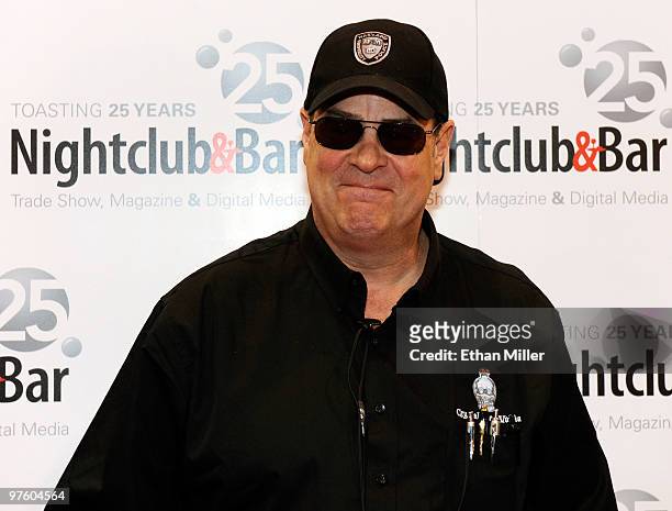 Actor Dan Aykroyd appears at the Nightclub & Bar Convention and Trade Show at the Las Vegas Convention Center March 9, 2010 in Las Vegas, Nevada.