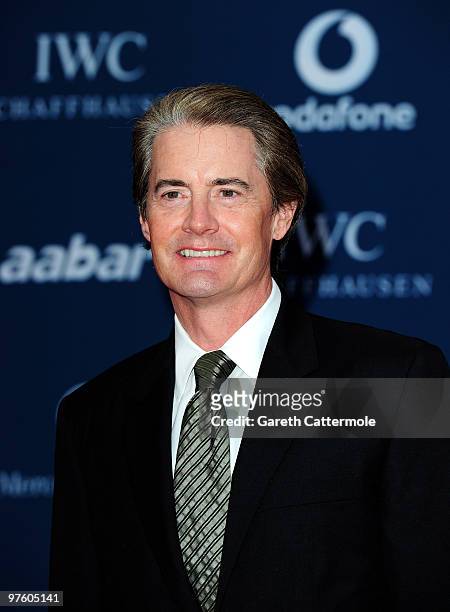 Actor Kyle Mclachlan arrives at the Laureus World Sports Awards 2010 at Emirates Palace Hotel on March 10, 2010 in Abu Dhabi, United Arab Emirates.