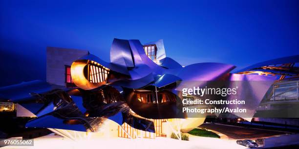 New Hotel Bodega of Marques de Riscal in La Rioja, Spain Designed by architect Frank O Gehry, this striking hotel is in heart of Rioja wine region...