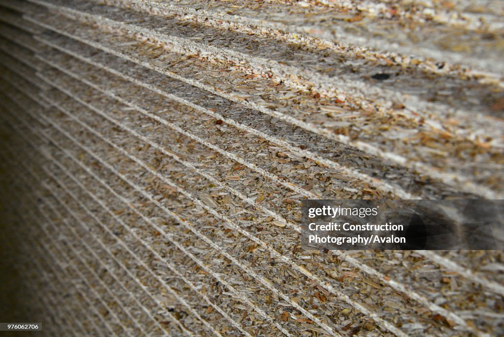 Chipboard Stack Stack of oriented strand - chipboard. News Photo - Getty Images