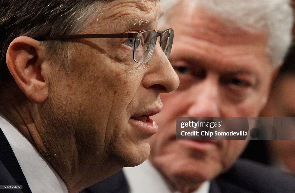 Bill Clinton And Bill Gates Testify At Senate Hearing On Global Health