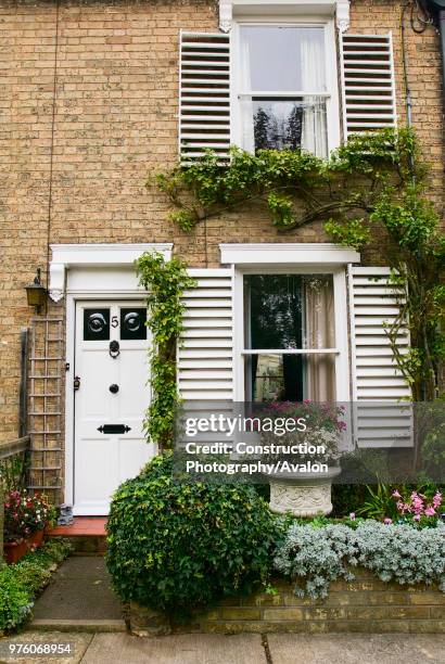Terraced Victorian cottage, Woodbridge, Suffolk, UK.
