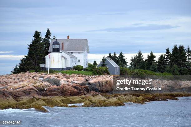 bar harbor, maine light house - tammy bar stock pictures, royalty-free photos & images