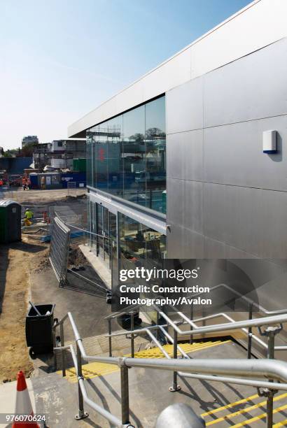 Refurbishment of Shepherds Bush railway station, a major transport connection hub for the Westfield Shopping Centre, West London, UK.