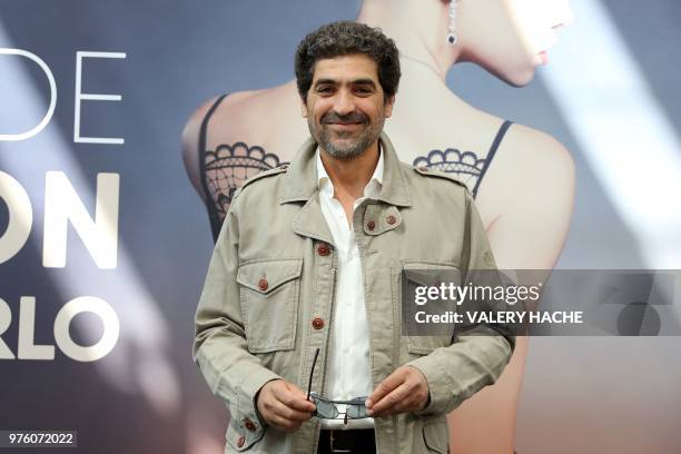 French actor Abdelhafid Metalsi poses during a photocall for the TV show "Cherif" during the 58nd Monte-Carlo Television Festival in Monaco on June...