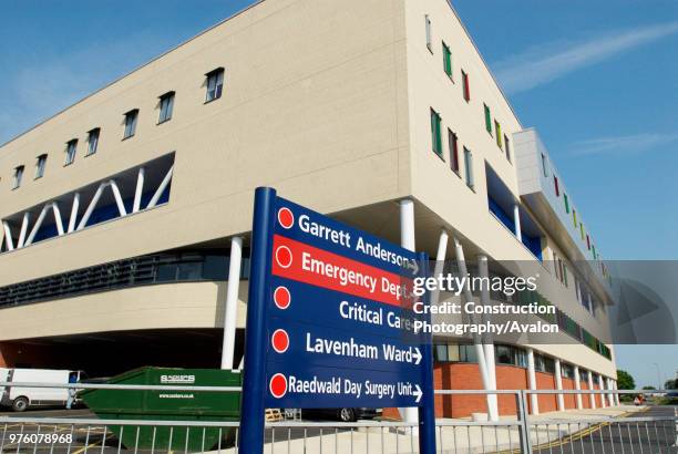 Garrett Anderson A & E department of Ipswich Hospital, Suffolk, UK.