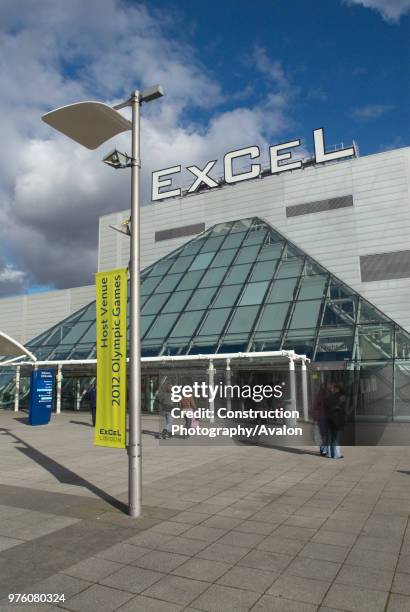 Excel Centre at Royal Victoria Dock, East London, UK.