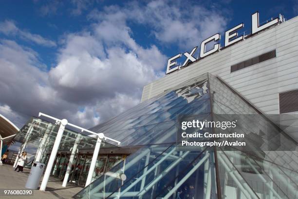 Excel Centre at Royal Victoria Dock, East London, UK.