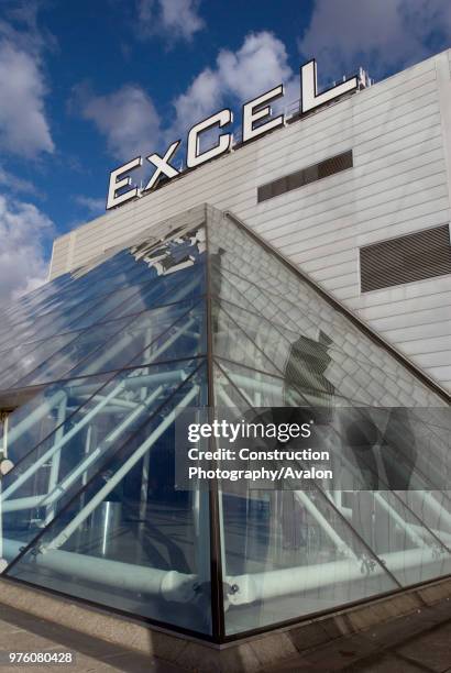 Excel Centre at Royal Victoria Dock, East London, UK.