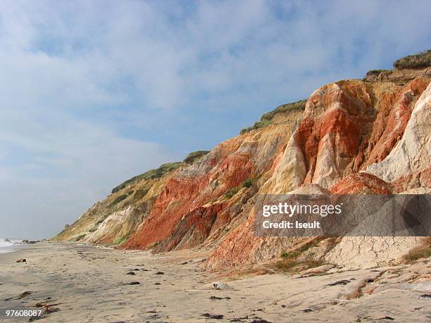 gay head cliffs- martha's vineyard-massachusetts - gay head cliff stock pictures, royalty-free photos & images