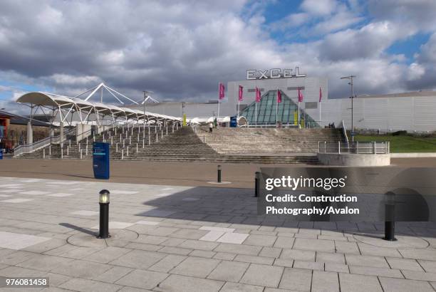 Excel Centre at Royal Victoria Dock, East London, UK.