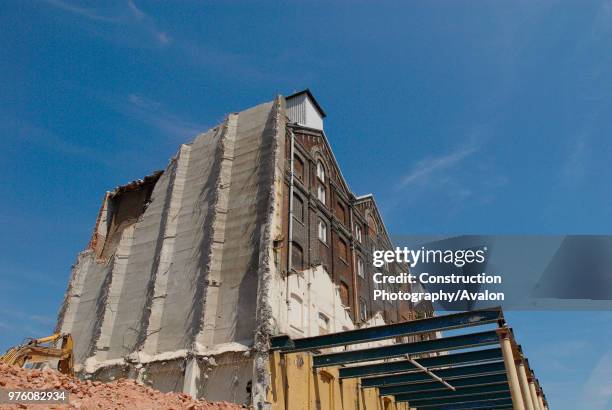 Demolition for New Marina Development, Ipswich, UK.