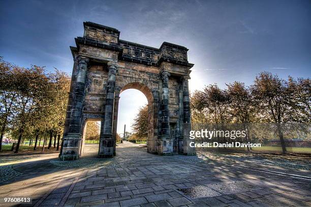mclennan arch - glasgow green stock pictures, royalty-free photos & images