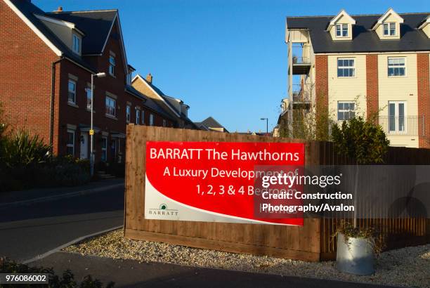 Barratt Homes development, Witham, UK.