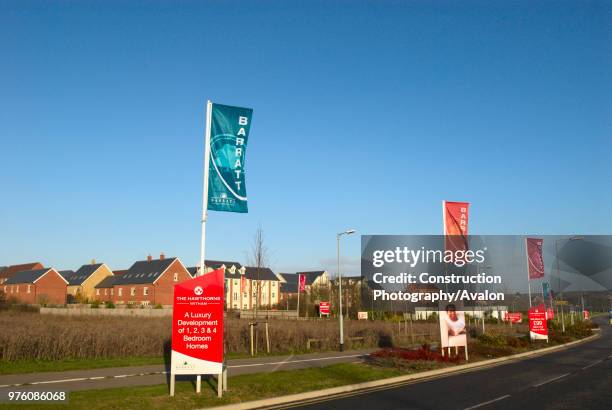 Barratt Homes development, Witham, UK.