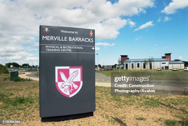 Army Barracks at Colchester, Essex, UK.